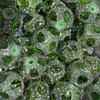 TK transmisión en vivo cadena de cristal de gota de agua colorida con pedrería cuentas de agujero recto DIY pluma de cuentas cadena de teléfono llavero accesorio colgante para coche