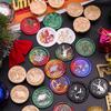 Cabezas de Sello de Cera Yaqi con Diseños de Reno, Muñeco de Nieve y Otras Series Navideñas, Cabezas de Cobre para Sellar Sobres y Diarios con Cera, Regalo de Navidad