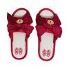 Pantufas de casamento para recém-casados, casal, linho, noiva e noivo, acompanhando, par festivo vermelho, verão, luz, luxo, alta qualidade, senso