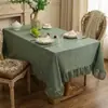 Toalha de Mesa Retangular, Estoque Disponível, Renda de Macramê em Poliéster com Acabamento de Renda Decorativa, Opções Multicor para Sala de Jantar, Casamento, Festa e Decoração de Casa, Fornecimento Direto da Fábrica