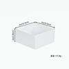 Caja de almacenamiento cuadrada blanca de acrílico directa de fábrica, caja de exhibición manual de juguetes, caja de cinco lados para pastel de postre