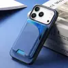 Capa de Celular iPhone 17 Aplicável em Fronteiras com Porta-Cartões Magnético, Suporte Dobrável, Slot para Cartão e Capa Protetora para Apple 18 Pro Max