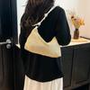 Bolsos Tejidos a Mano para Mujer 2025 Verano Nuevo Bolso Tote de Paja de Moda de Tendencia Bolso de Mano de Hombro de Gran Capacidad para Mujer