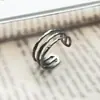 Anillo de hoja de acero de titanio Anillo de corona de nariz de cerdo margarita oso serpiente anillo abierto accesorios de joyería para mano viva al por mayor