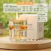 Vela de aromaterapia con aroma a flor real, lámina de oro, gelatina, cera de soja, aceite esencial, incienso, velas florales, adornos de vidrio con fragancia.