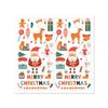 50 adesivos/pacote Adesivos retangulares de árvore de Natal Adesivos de vedação para caixa de presente Adesivos de vedação de Natal Adesivos decorativos para embalagem