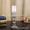 Candelabro de cristal único para fiestas de cumpleaños, cenas a la luz de las velas, copas, adornos de mesa para restaurante, accesorios de decoración para bodas