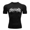 Camiseta de Manga Corta de Compresión de Secado Rápido para Hombre Teum Export Y2K Capa Base para Correr Ropa de Entrenamiento para Gimnasio Body