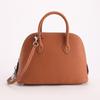 Bolsa Atacado Moda Clássica Camada Superior Couro de Vaca Bolsa Concha Explosão Transfronteiriça Couro Genuíno Bolsa Feminina Simples Transversal Bolsa de Mão