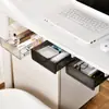 Caja de almacenamiento para debajo del escritorio para oficina y dormitorio, cajón de papelería oculto, estante de almacenamiento oculto debajo del escritorio