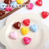 Acrílico Color Natural Popular Colgante Corazón Colgante Collar para Teléfono Móvil Llavero Decorativo Material Accesorios DIY Hecho a Mano