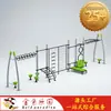 Equipamentos de Treinamento Físico Infantil, Instalações de Playground Externo para Jardim de Infância, Combinação de Estrutura de Escalada em Rede de Corda, Treinamento Sensorial