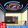 Candelabro Comercial en Forma de Arco para Sala de Juegos, Oficina, Centro Comercial, Sala de Billar, Recepción, Vestíbulo, Gimnasio y Pasillo