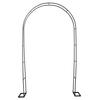 Pátio Externo Clematis Rosa Arco Arqueado Suporte de Flores Pérgola de Trepadeira Poste Suporte para Plantas Verdes Rack para Uvas
