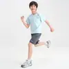 Roupas Infantis de Secagem Rápida, Roupas Esportivas ao Ar Livre para Meninos, Conjuntos de Manga Curta para Crianças de Tamanho Médio e Grande, Camisetas Femininas, Shorts, Roupas Esportivas de Verão