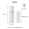 Frasco borrifador grande em estoque 30ml frasco de plástico PE branco para água cosmética, frasco borrifador tipo pump, frasco vazio para dispensar álcool