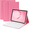 Funda protectora con teclado para iPad de 10.ª generación, Pro de 110,9 pulgadas, ligera, con soporte para lápiz incorporado en el lado izquierdo, funda de cuero con teclado Bluetooth