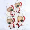 Etiqueta pingente de decoração de Natal transfronteiriça Acessórios para árvore de Natal Personalidade criativa Vermelho Ornatos para layout de cena de Natal