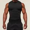 Novo Colete Shark Fitness Muscular Estilo Americano para Homens, Esportes ao Ar Livre Corrida Treinamento, Realçador Muscular, Slim-Fit, Regata de Secagem Rápida