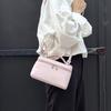 Bolso de mano tipo lonchera de cuero genuino, estilo coreano, de moda urbana, con capa superior de piel de vaca, tipo sobre ...
