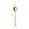 Cuchara de Rama Tenedor de Fruta Acero Inoxidable Creativo Grano de Madera Cuchillo y Tenedor para Pasteles de Luna Transfronterizo Cuchara para Remover Café Tenedor para Postre