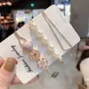 Set de Pinzas de un Carácter Estilo Coreano Pasador de Perlas y Piedrecitas Puerta Este Pinza Lateral Elegante Diadema Dulce de Corazón de Niña Accesorios para el Cabello
