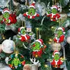 Adornos Verdes de Madera Navideños Adornos para Árbol de Navidad Decoración Colgante Talla de Madera Verde Navideña Fiesta Familiar