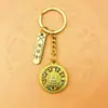 Estilo Étnico Chino Brújula Adorno Llavero Colgante Accesorios Metálicos Pequeñas Decoraciones para Hombres y Mujeres Adornos Colgantes Venta al por Mayor