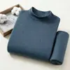 Conjunto de Roupa Íntima Térmica Masculina para Outono e Inverno, Conjuntos Térmicos Finos de Algodão (Blusa e Calça), Conjunto Térmico 100% Algodão