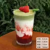 Taza de Fresa Famosa en Internet, Taza de Helado, Vaso de Vidrio Transparente, Taza para Batidos, Taza para Té de Leche, Taza para Bebidas de Café, Taza para Té de Frutas