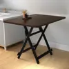 Mesa plegable para comedor, mesa redonda sencilla para uso doméstico, mesa de alquiler para exteriores, mesa portátil para comedor, mesa cuadrada, mesa pequeña