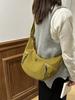 Bolso de Mujer en Forma de Dumpling de Gran Capacidad, Bolso de Hombro para Estudiante, Bolso Commuter Simple de Estilo Coreano, Bolso Cruzado Casual Versátil