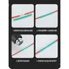 Tubo Termorretráctil Manga Aislante Negro Rojo Cable Eléctrico Electricista Reparación Tubo Termoplástico Fusión en Caliente 2x Manga Protectora Termorretráctil