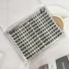 Pestañas Postizas Nueve Colas de Conejo Ultra-Voluminosas sin Pegamento, Pestañas Postizas Segmentadas Suaves Naturales de Racimo Único Diarias para Etnicidades Mixtas Asiáticas