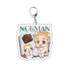 Acuerdo periférico de animación Neverland llavero acrílico colgante transparente joyería transparente linda