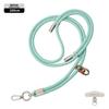 Cordón elegante de 6 mm con hebilla doble para teléfono móvil, para muñeca, corto, funda para teléfono móvil, cordón tejido, cordón para cámara/llaves, antipérdida