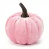 Decoración de Calabaza Simulada 5-6 cm, Adorno de Calabaza de Terciopelo para Halloween, Festival de la Cosecha, Acción de Gracias, Decoración del Hogar