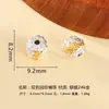 Plata de Ley S925 Cuentas Antiguas Esmeriladas Cuentas Ligeras Cuentas Sueltas Trenzadas Cuentas para DIY Cuentas Espaciadoras Pulsera de Cuentas Redondas Accesorios