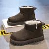 Moda Infantil Botines Birkenstock Invierno Con Felpa Gruesa Zapatos de Algodón Cálidos para Niños Suela Gruesa Antideslizante Botines Cortos para Niñas