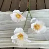 Flores de tulipa para simulação impressão 3D novo layout de casamento decoração de casa buquê de alta qualidade flores artificiais atacado