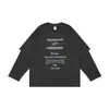 DK Roupas Infantis 26 Outono Estilo Retro Americano Algodão Puro Manga Longa Camiseta para Meninos e Meninas, Camada Base Casual para Crianças e Pré-Adolescentes, Tendência