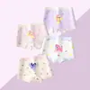 Calzones de algodón puro para niñas, transpirables, con diseño de caricaturas, tipo triángulo, para niñas jóvenes y mayores
