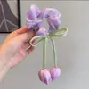 Anillo para el pelo de flor para niños, niñas, cabeza de bola, anillo para el pelo de intestino grueso, princesa, nuevo 2025, accesorios para el pelo de alta gama