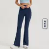 Pantalones de Yoga Negros con Bolsillos para Altavoces para Mujer de Cintura Alta Levanta Glúteos Pantalones de Tiburón Ropa Exterior Deportiva para Mujer Pantalones de Yoga Acampanados de Nueve Puntos Ajustados Otoño