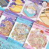 Colección de Pegatinas de Escena Miniatura Tirado Casa 3D Juguete de Manualidad DIY para Niños Libro de Pegatinas