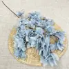 Grande Promoção Processamento Azul Nebuloso Material Floral para Salão de Casamento Arranjo Floral de Teto