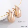 Pendientes de Acero Inoxidable con Forma de Gota Más Vendidos Transfronterizos Estilo Coreano Pendientes Geométricos Versátiles para el Trayecto Diario Stock Listo para Exportación