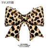 Novo Balão de Laço Estampado de Leopardo em Formato de Coração, Balão Decorativo, Adereços de Decoração para Festa de Aniversário, Casamento em Estoque