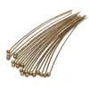Aguja de bola 100/bolsa accesorios para aretes DIY accesorios aguja de bola de cobre aguja redonda