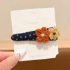 Pinza para el Cabello Retro con Flecos Accesorios para el Cabello Pinza para el Cabello Estampado de Leopardo Pinza de Pato Linda de Lana Barrette Estilo Pequeño Perfume Floral para Mujer Accesorios para el Cabello